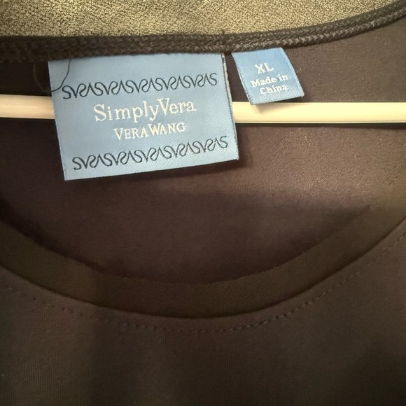 Simply Vera Vera Wang Black Sheath Midi Dress - Picture 4 of 9